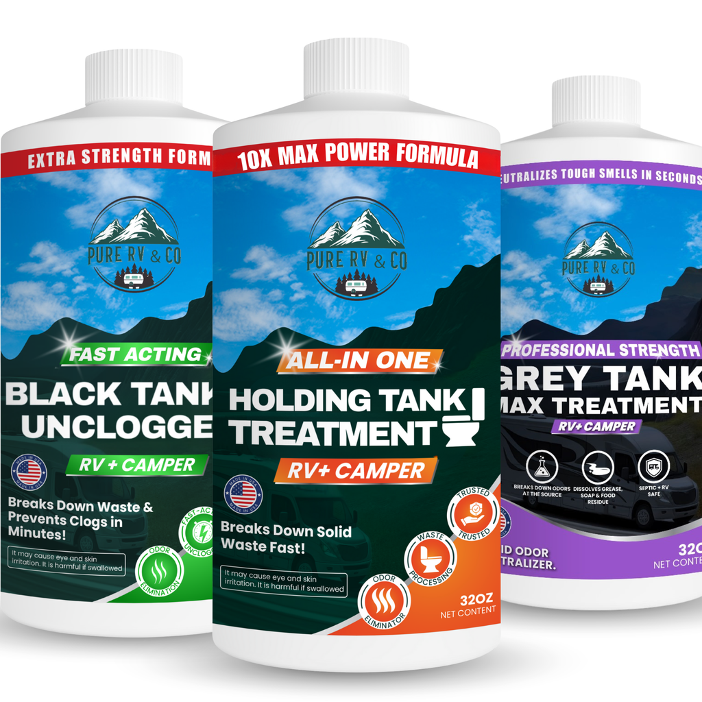 RV Tank Treatment Starter Kit | Black + Grey + Unclogger (3 Pack, 32 oz)
