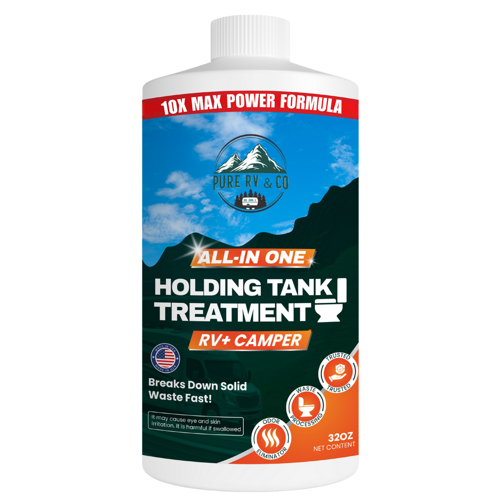 RV High-Performance Black Tank Treatment – Extra-Strength Formula for Waste, Odor & Sensor Reset – Septic Safe, Made in USA – 32 Doses (32 oz)
