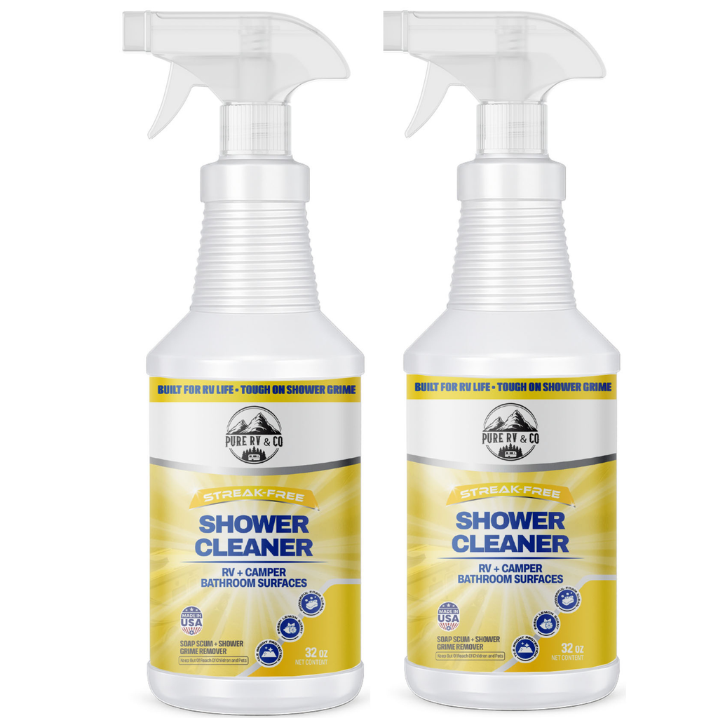 RV Shower Cleaner | Hard Water Stain & Soap Scum Remover, Citrus Scent (32 oz)