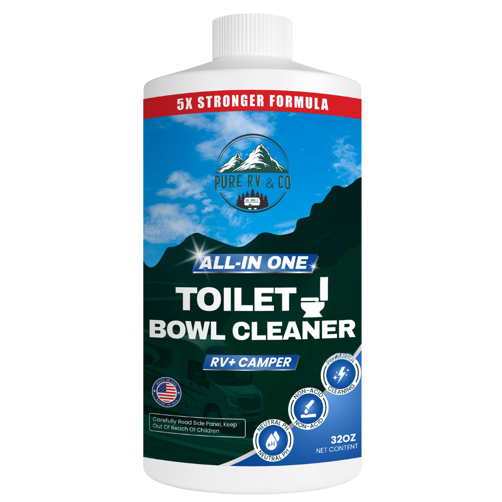 RV Toilet Bowl Cleaner with Easy Squirt Top – 5X Stronger Stain & Odor Eliminator – Sensor-Safe, Septic-Safe, Strong Formula (32 oz, Made in USA)