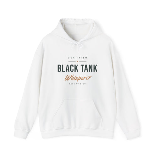 Certified Black Tank Whisperer Hoodie | RV Camping Sweatshirt