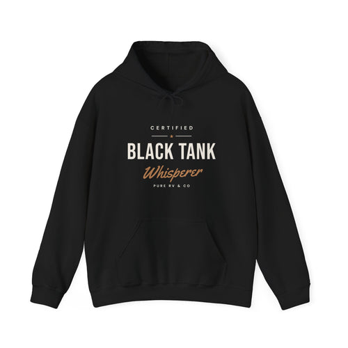 Certified Black Tank Whisperer Hoodie | RV Camping Sweatshirt