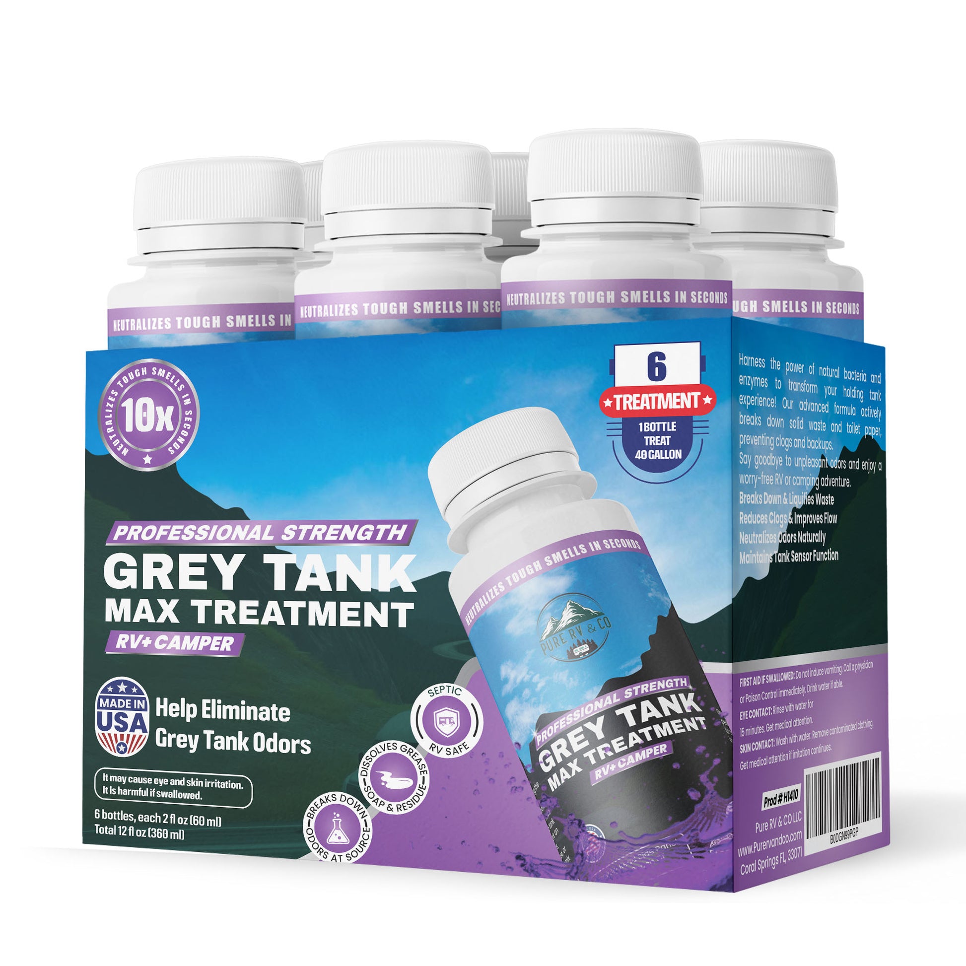 Grey Water Tank Treatment - 2Oz (Pack Of 6)