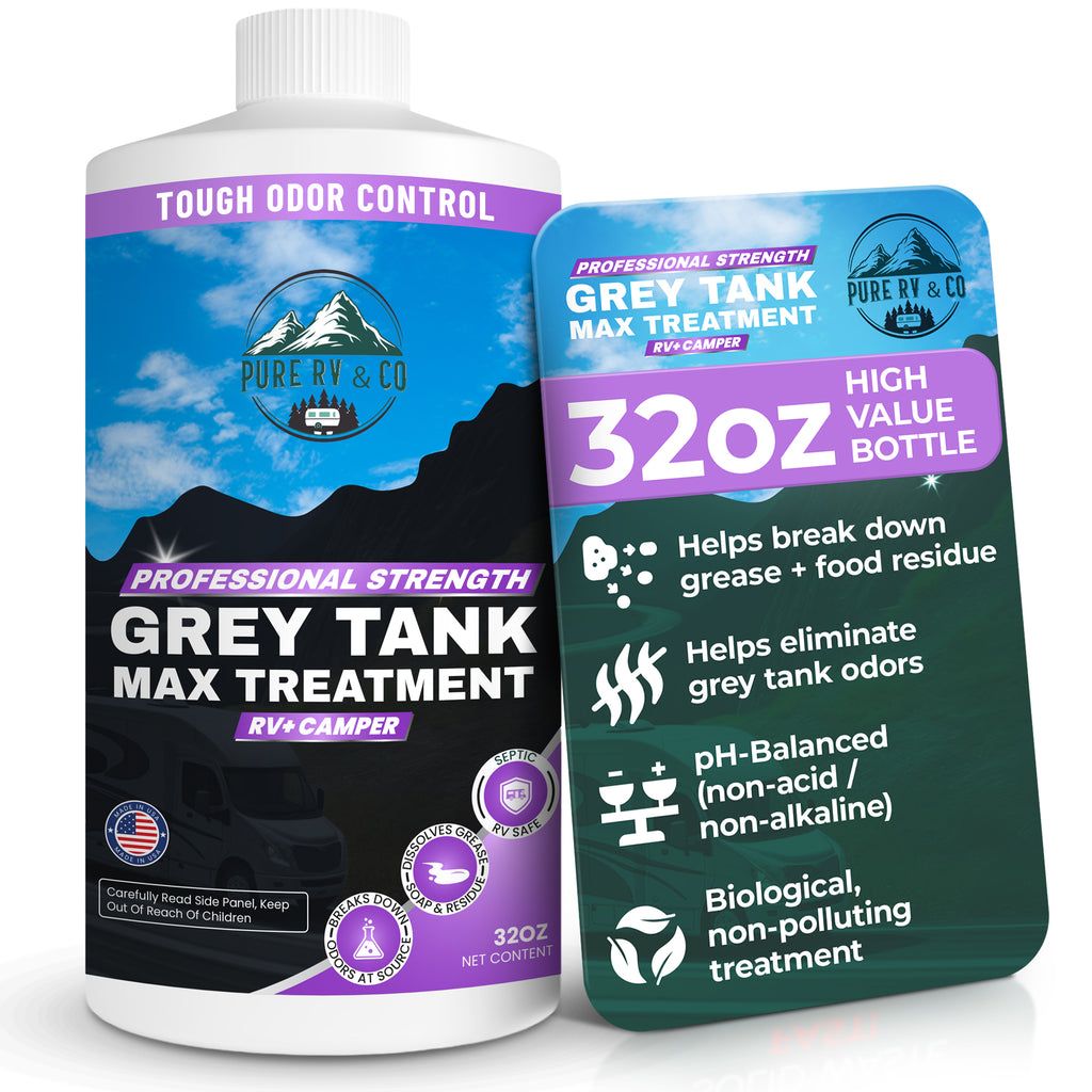 RV Grey Tank Treatment & Digester | Enzymatic Waste & Odor Eliminator for Grey & Black Water