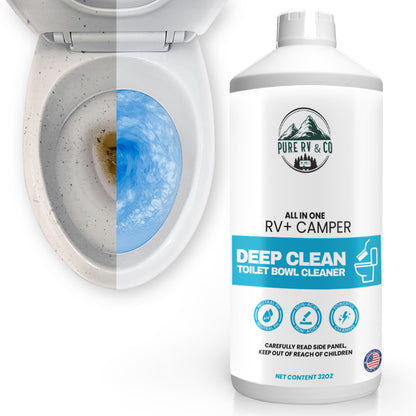 RV Toilet Cleaner – Septic-Safe, Stain & Odor Removal, Enhances Enzyme Activity, 32oz