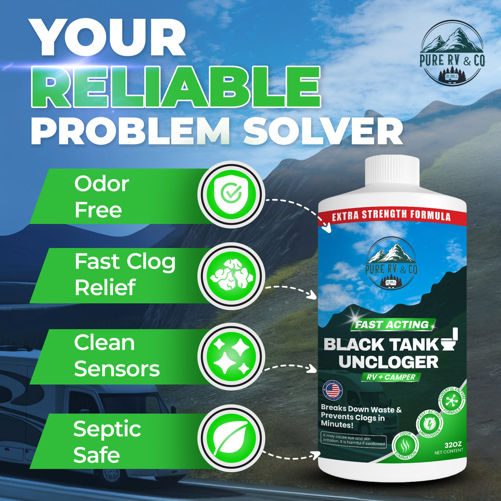 RV Tank Treatment Starter Kit | Black + Grey + Unclogger (3 Pack, 32 oz)